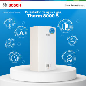 Calentador De Agua 30 Litros Tiro Forzado Cámara Estanca A Gas Natural/Glp Therm 8000 S Marca Bosch