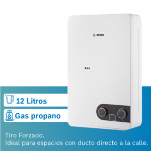 Calentador De Agua 12 Litros Tiro Forzado De Paso A Gas Natural/Glp Therm 1400 F Marca Bosch