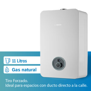 Calentador De Agua 11 Litros Tiro Forzado De Paso A Gas Natural/Glp Therm 2400 F Marca Bosch