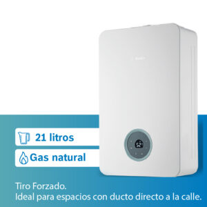 Calentador De Agua 21 Litros Tiro Forzado De Paso A Gas Natural/Glp Marca Bosch